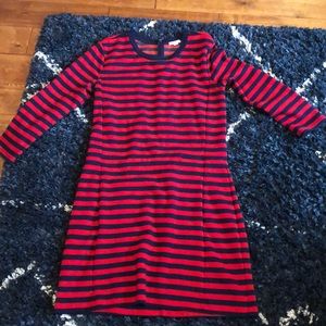 Gap medium striped dress - red and navy